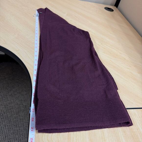 NWOT Evolution by Cyrus Open Cardigan 3/4 Sleeve Buttoned Cuffs Burgundy Size S - Picture 10 of 10